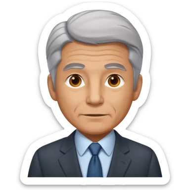 old realystic businessman sticker