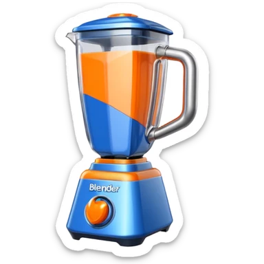 Genarte for a me a Blender Program logo sticker