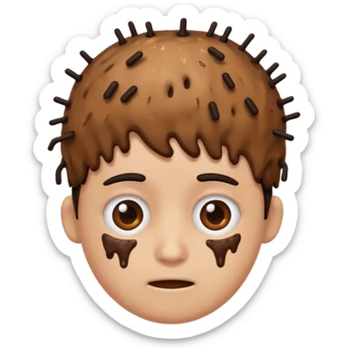 Poop on somebody’s head sticker