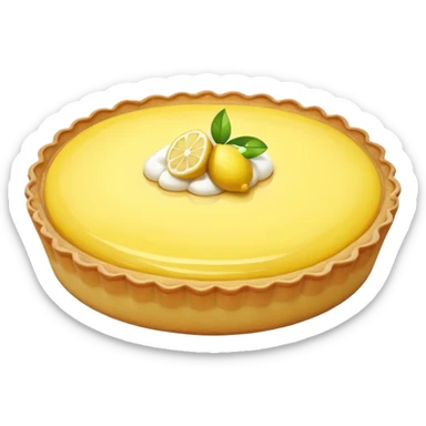 realistic lemon Tart sticker