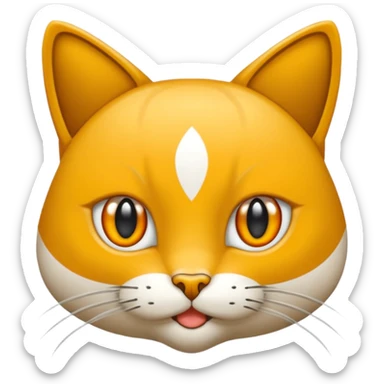 Elinde bicak olan caliko cinsi bir kedi tasma vs hiç bir sey olmasın üstünde bıçağı elinde tutsun gözleride bal rengi sticker