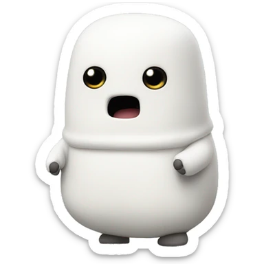 Adipose doctor who marshmallow sticker