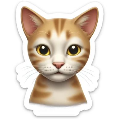 Cat wit  sticker