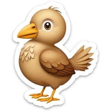 Crée un emoji de l'oiseau de la paille en queue, dans le style de cet emoji 𓆤 sticker