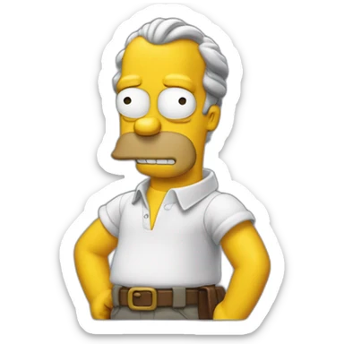 Homer dimson fave sticker
