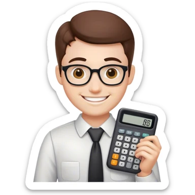 accountant who loves numbers sticker
