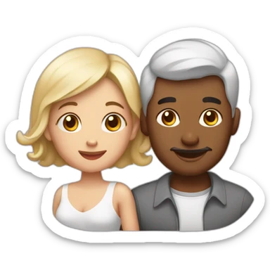 une femme qui fais des bébé avec un homme sticker