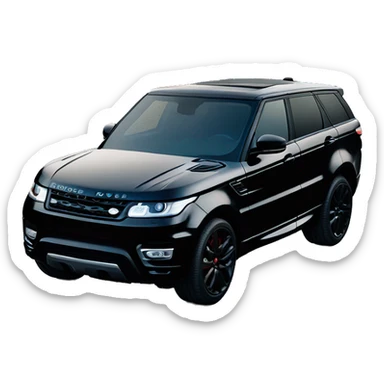 Black Range Rover sport 24 edition sticker