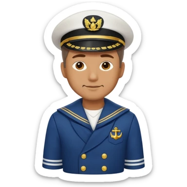 1618 marinero cuerpo entero, hombre de 40 años sticker