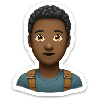 Personne qui fait un toz sticker