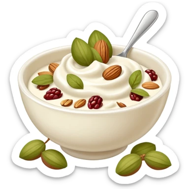 Yogurt greco e frutta secca
 sticker