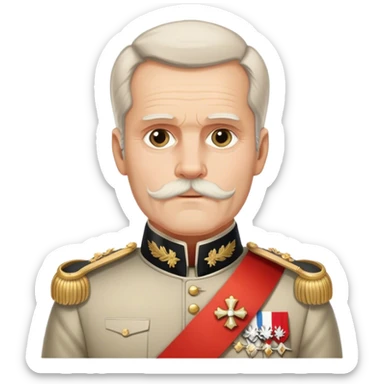 Franz-Joseph-I with sash of austrian f sticker