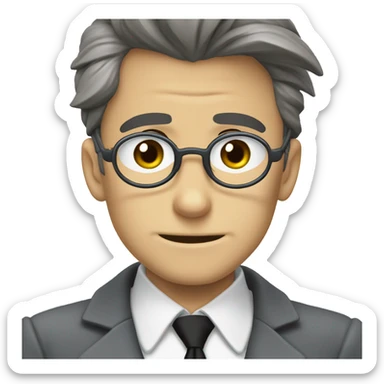 Detective conan con lentes grises  sticker