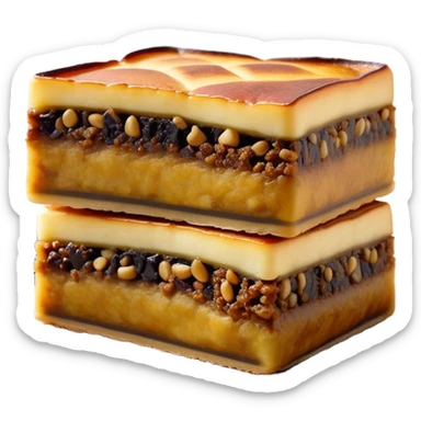 martabak manis-cinematic-realistic-martabak manis-dish-emoji,-depicted-as-a-single,-square-slice-of-sweet,-thick-martabak manis-with-a-rich,-indulgent-filling,-rendered-with-detailed-textures-and-vibrant,-appetizing-lighting sticker