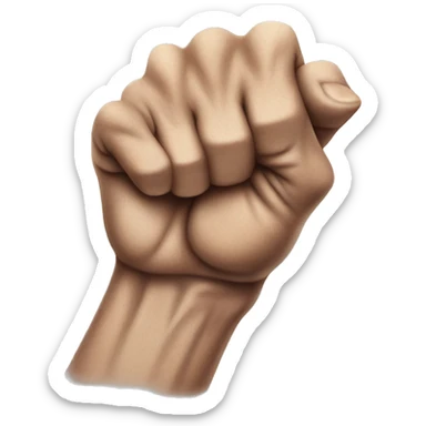 A hand with mottled muscle and a lion tattoo sticker