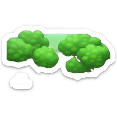 entrada a un bosque desde la carretera sticker