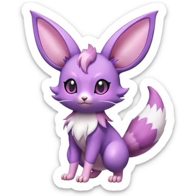 Shiny Furret-Espeon-Noibat-Hybrid (Full body) sticker