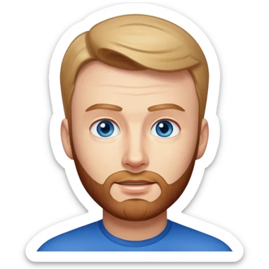 Chris Evans with blue eyes sticker