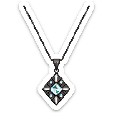 Diamond necklace with Imogen pendant sticker