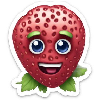 tanghulu with strawberry blueberry and black raspberry  sticker