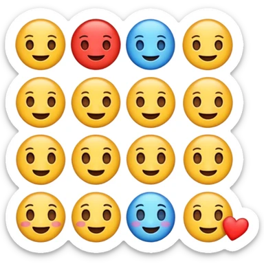 Gere emojis fofos sticker