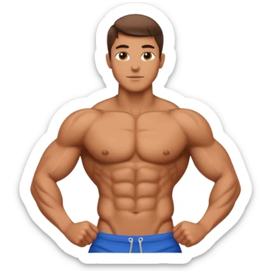 I need a sexy male torso with abs and vline sticker