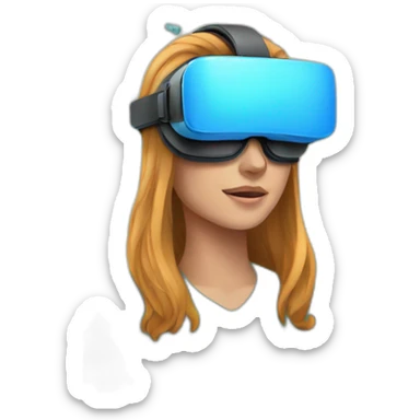 neuroscience and virtual reality sticker