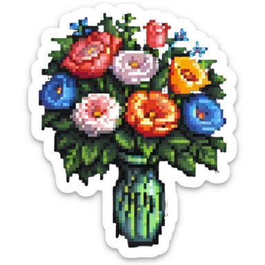Beautiful bouquet sticker