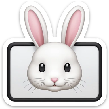 make a white billboard with the text “bun you” inside lt without a bunny just the text  sticker