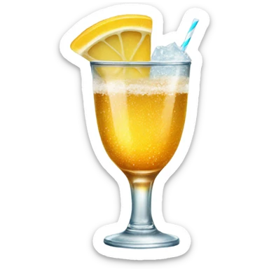 a golden cocktail lightly sprinkled by sea salt flakes sticker