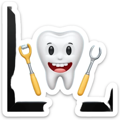 Aislamiento absoluto dental sticker