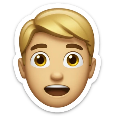 amazed, feeling astonished sticker