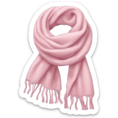 light pink scarf sticker