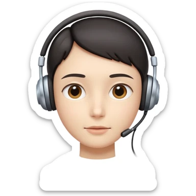 AI Call Agent human-like AI face, warm, calm and friendly, not robotic, not technical. 
Soft human AI face with a listening, welcoming expression, minimal facial lines, calm eyes. sticker