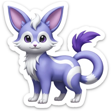 Shiny Furret-Absol-Meowstic-Mienshao-Espeon-Hybrid (Full body) sticker