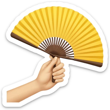 asia handholded fen without a person sticker