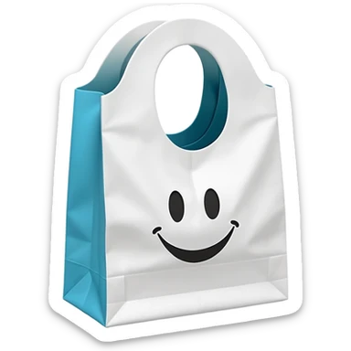 Lululemon shopping bag that has like a droopy upside down u sticker