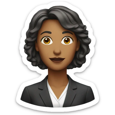 Woman principal sticker