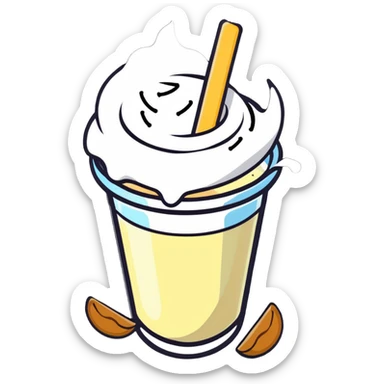 A radiant white leg bone floating in the center with a halo effect, surrounded by orbiting calcium-rich foods: a bowl of yogurt, pile of shredded yellow cheese, bunch of almonds, and scattered sesame seeds. Each food item is floating separately and glowing slightly. sticker