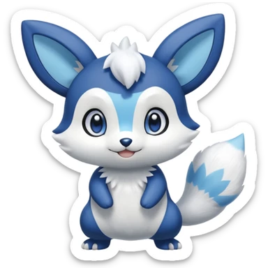 Shiny Minccino-Meowstic-Oshawott-Hybrid (Full body) sticker