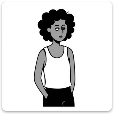 Jamaican woman giving the side eye sticker