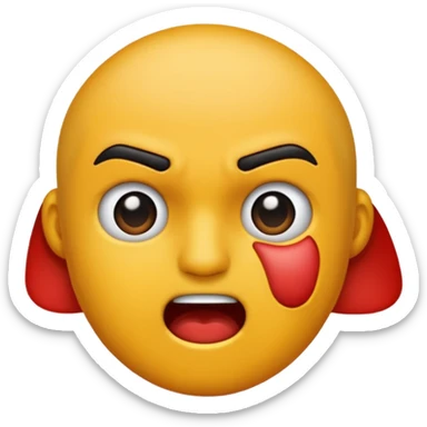 Getting Punched in the face sticker