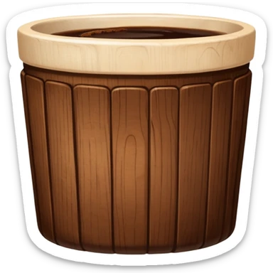 wooden kitchen cup sticker