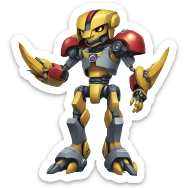 Cool Edgy Medabot-Digimon-Fakémon sticker