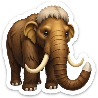a Mammoth half body sticker