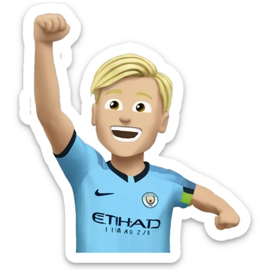 Erling Haaland manchester city goal celebration  sticker