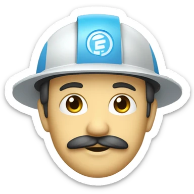 un ingeniero electrico sin bigote sticker
