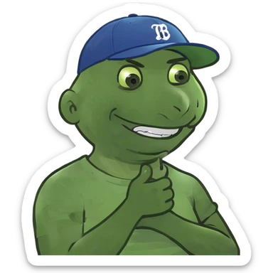 arms crossed holding neck laughing guy sticker