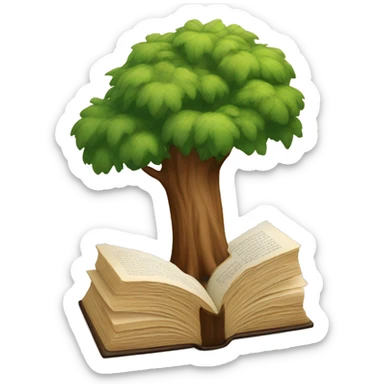 Book that's thick as a tree trunk sticker