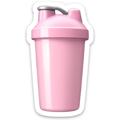 Light Pink protein shaker cup sticker